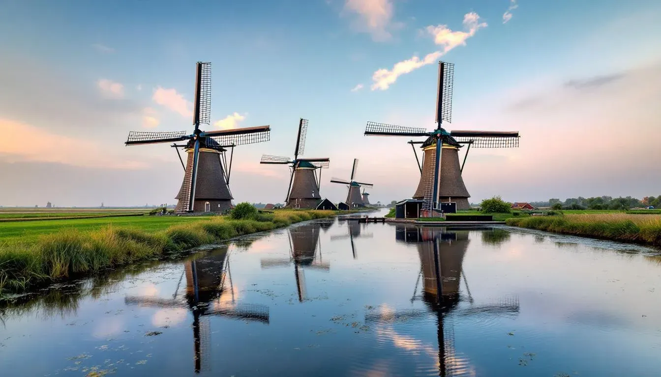 Kinderdijk Windmills - filming location in Netherlands